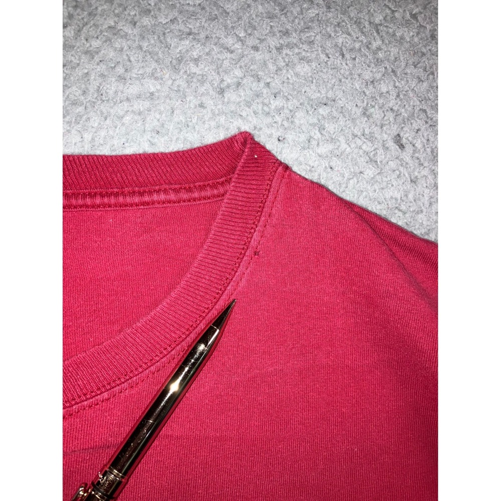 Adidas Alabama Crimson Tide Roll Tide L/S T-Shirt Mens L Red Baggy Distressed - Picture 6 of 15